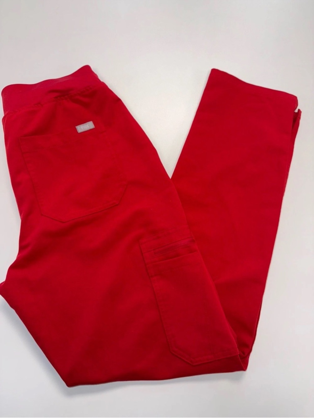 Figs women's Red Yola Skinny Scrub Pants Small - Picture 6 of 11